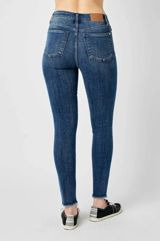 Judy Blue Full Size High Waist Distressed Skinny Jeans - Bela Fils BoutiqueBela Fils Boutique